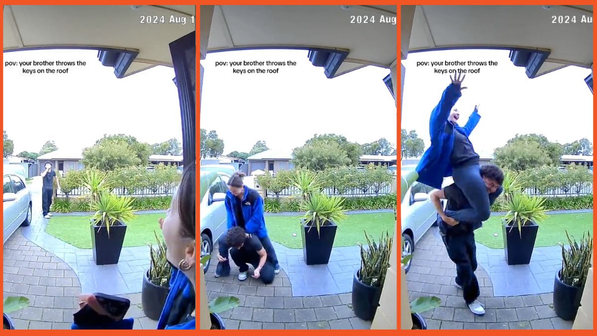 Key Toss Brother and Sister Accidentally Toss Their Keys on the Roof, and Come ...