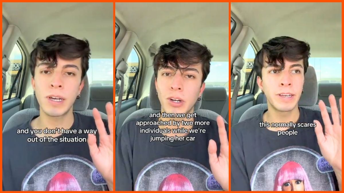 Screenshots from @thattwinkgavin's TikTok video.