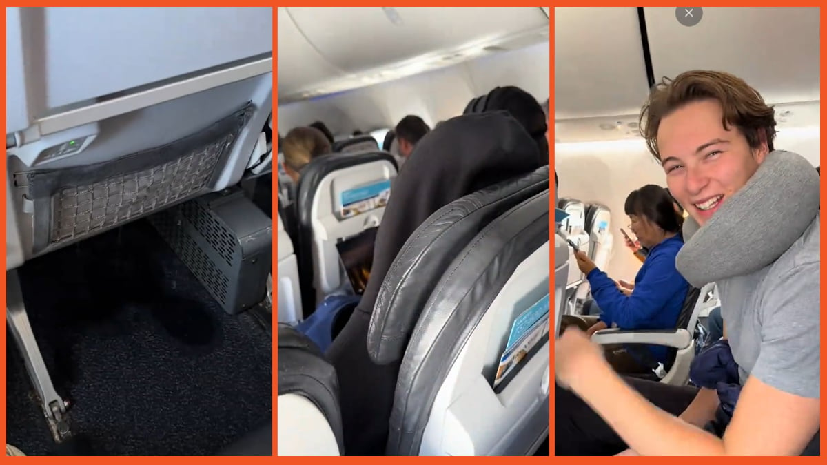 Flight experience turns into a nightmare when a mysterious liquid leaks from a seat in front of you