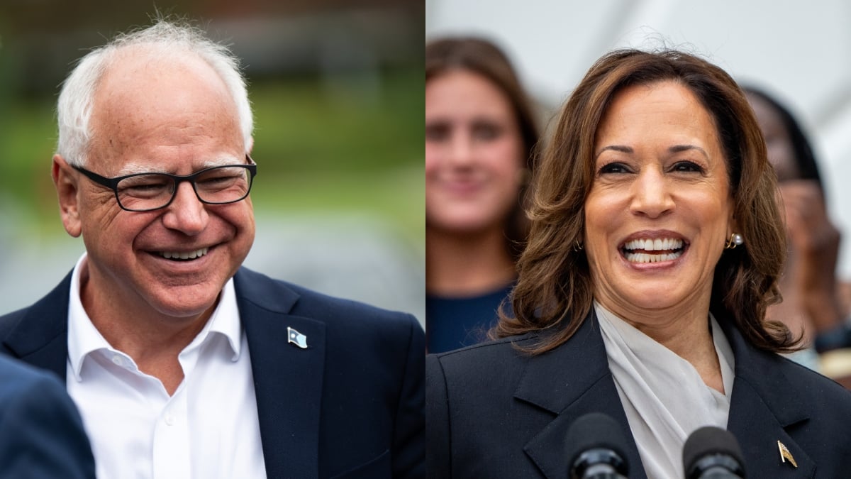 Kamala Harris Tim Walz Getty