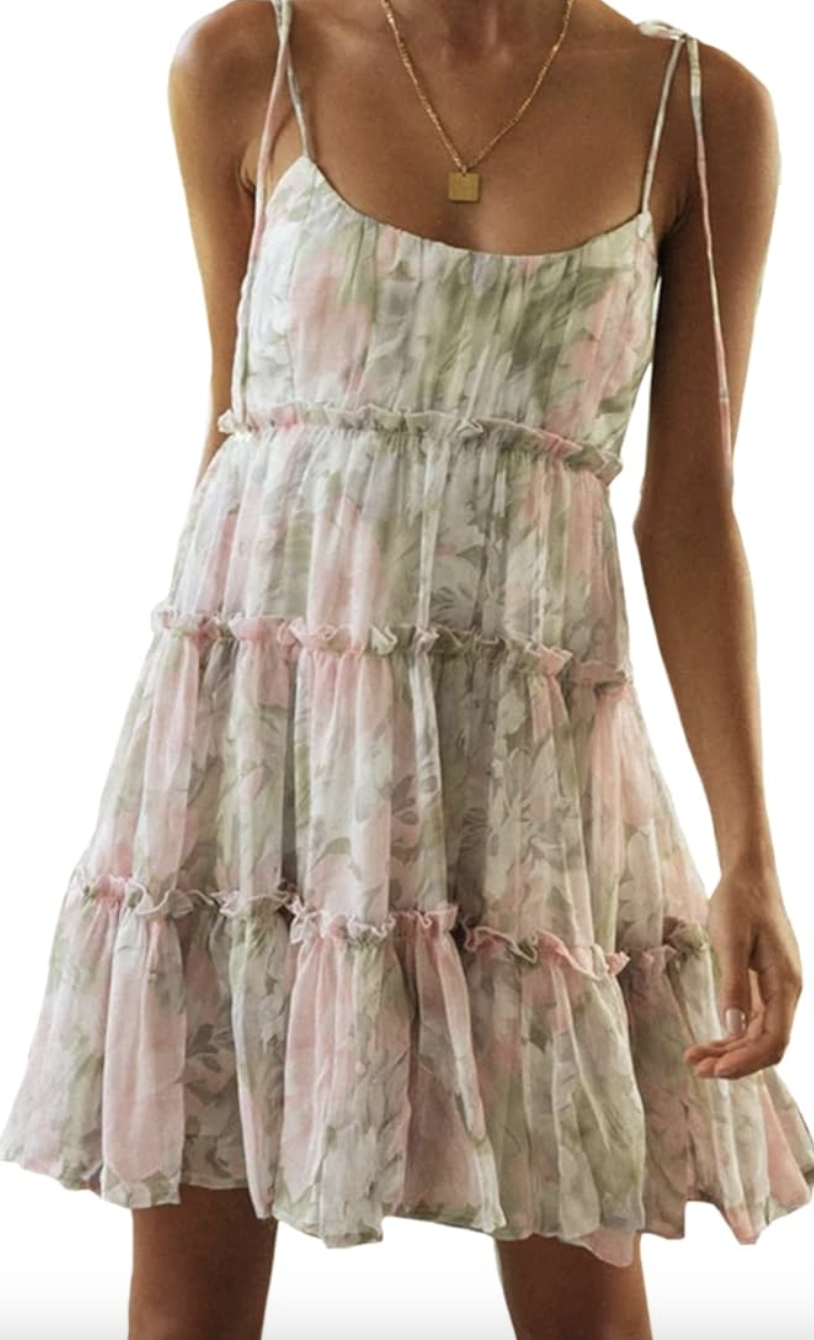 Mansy Summer Floral Mini Dress 