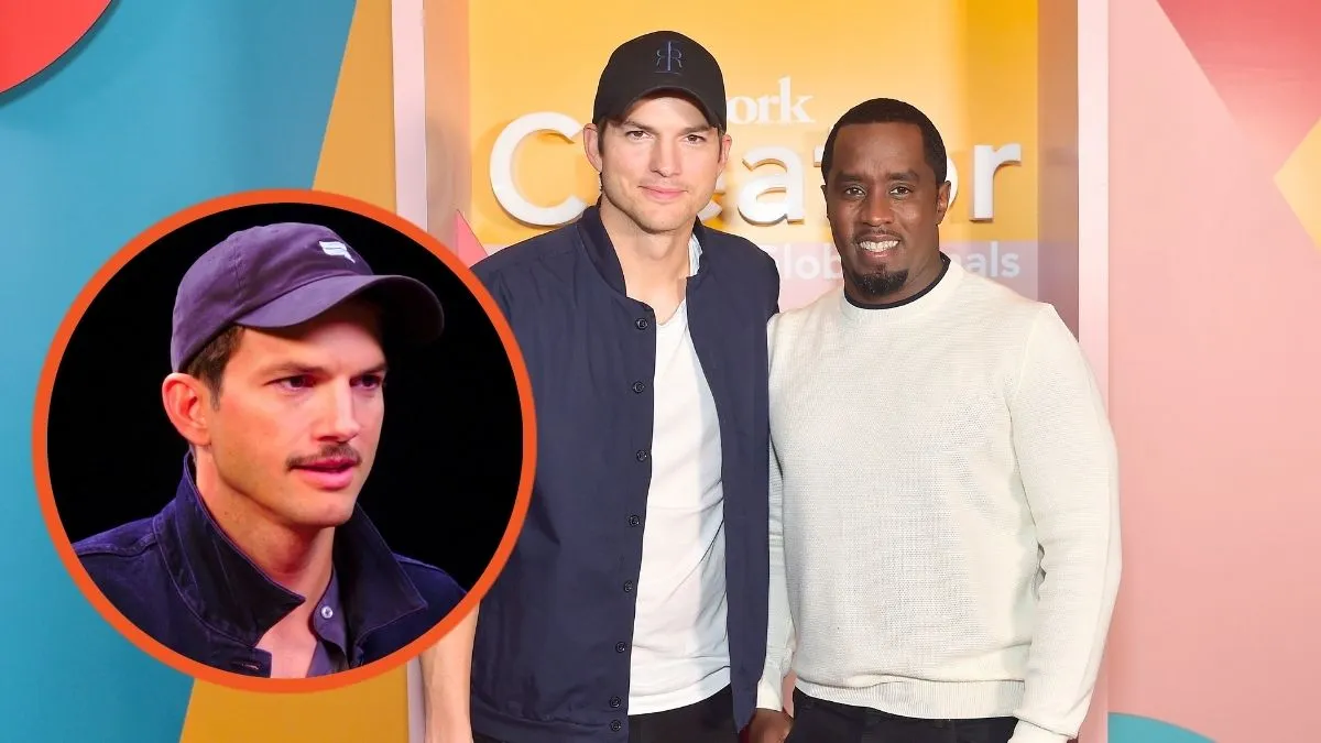 Ashton Kutcher and Sean Combs attend WeWork Presents Second Annual Creator Global Finals