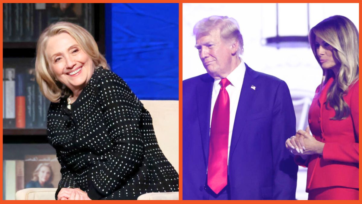 Hillary Rodham Clinton speaks onstage for a celebration of the release of her new book "Something Lost, Something Gained" at Dolby Theatre on September 20, 2024 in Los Angeles, California. Former first lady Melania Trump celebrates with Republican presidential nominee, former U.S. President Donald Trump on stage after he officially accepted the Republican presidential nomination on the fourth day of the Republican National Convention at the Fiserv Forum on July 18, 2024 in Milwaukee, Wisconsin. Delegates, politicians, and the Republican faithful are in Milwaukee for the annual convention, concluding with former President Donald Trump accepting his party's presidential nomination. The RNC takes place from July 15-18.