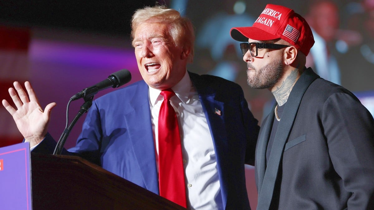 Donald Trump and Nicky Jam