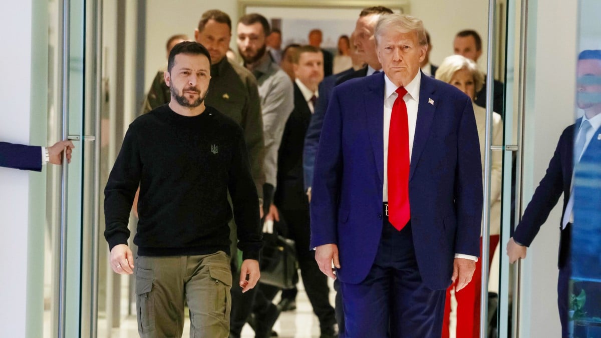 Donald trump and Volodymyr Zelenskyy