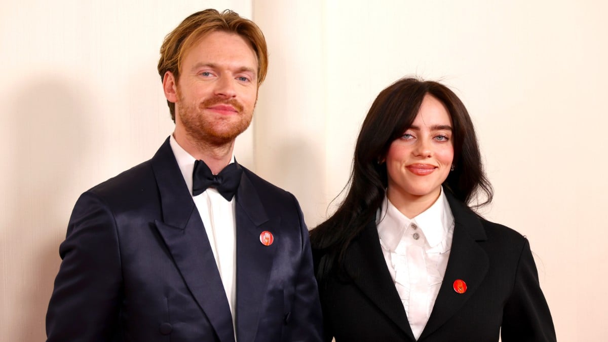 Finneas O'Connell and Billie Eilish attend the 96th Annual Academy Awards