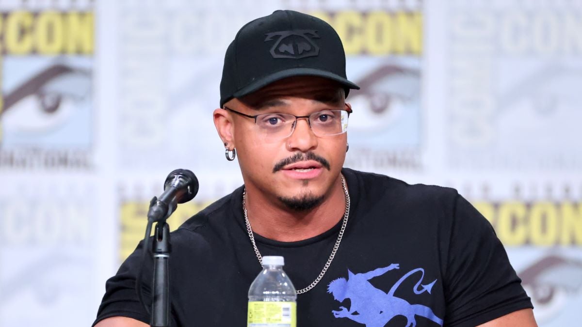 Beau DeMayo speaks onstage at the Marvel Studios animation panel during 2022 Comic-Con International: San Diego at San Diego Convention Center on July 22, 2022 in San Diego, California. (Photo by Amy Sussman/Getty Images)