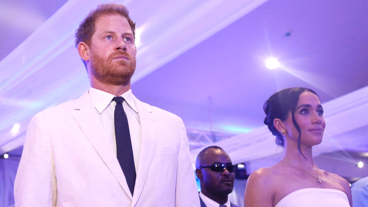 ABUJA, NIGERIA - MAY 11: (EDITORIAL USE ONLY) Prince Harry, Duke of Sussex, and Meghan, Duchess of Sussex visit Nigeria Unconquered, a charity organisation that works in collaboration with the Invictus Games Foundation, at a reception at Officers’ Mess on May 11, 2024 in Abuja, Nigeria.