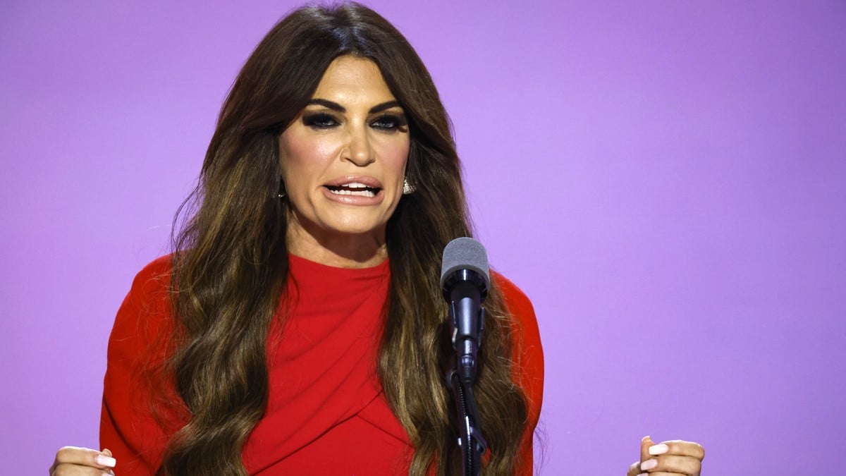 Kimberly Guilfoyle speaks on stage on the third day of the Republican National Convention at the Fiserv Forum on July 17, 2024 in Milwaukee, Wisconsin.