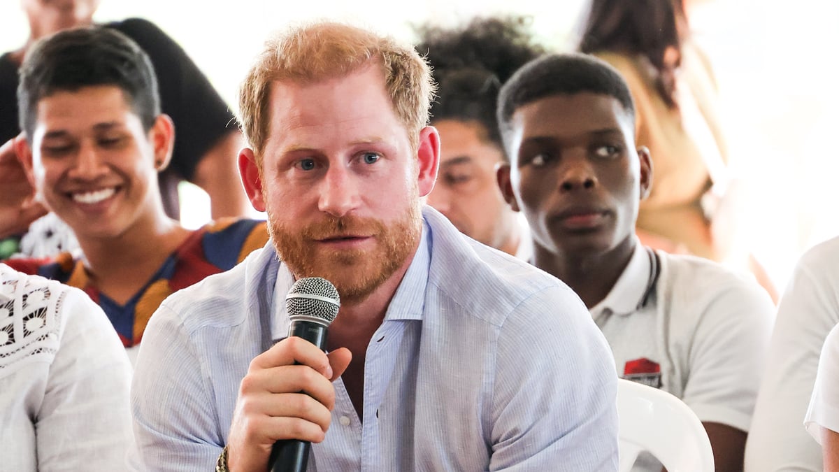 CALI, COLOMBIA - AUGUST 18: Prince Harry, Duke of Sussex seen at the Unidad Recreativa El Vallado on August 18, 2024 in Cali, Colombia.