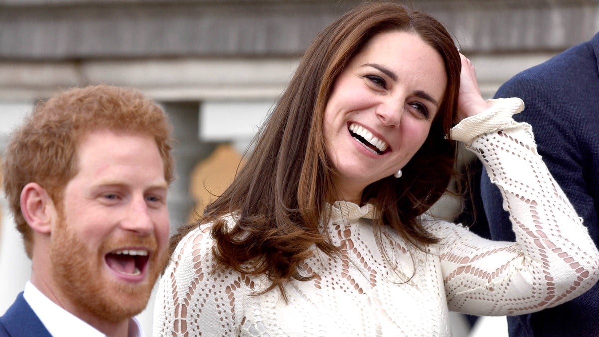 Prince Harry and Catherine, Duchess of Cambridge host a tea party in the grounds of Buckingham Palace to honour the children of those who have died serving in the armed forces on May 13, 2017 in London, England.