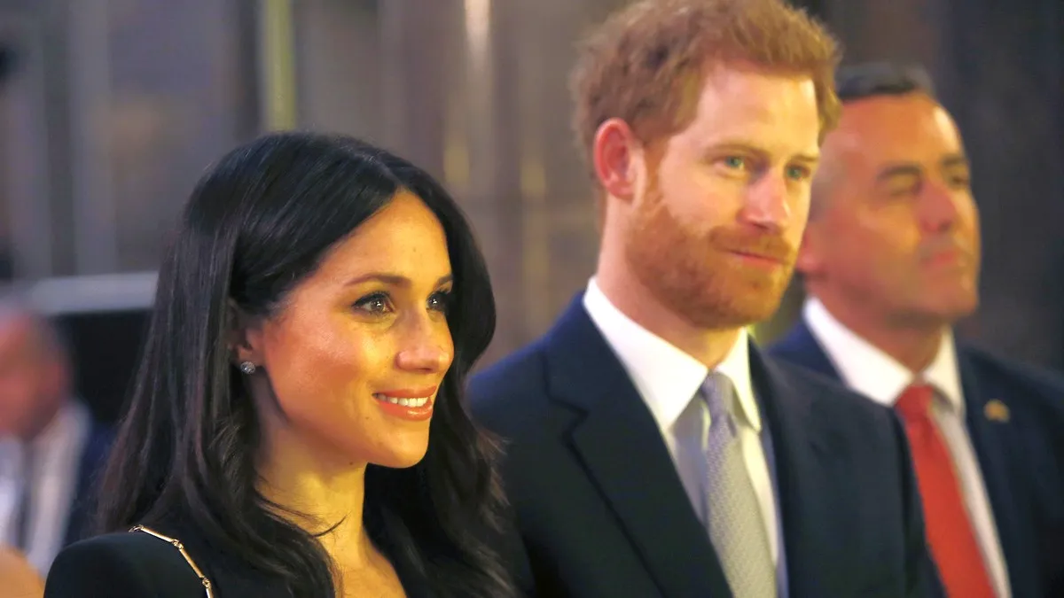 LONDON, ENGLAND - APRIL 21: Prince Harry and Meghan Markle attend the Invictus Games Reception at Australia House on April 21, 2018 in London, England. 