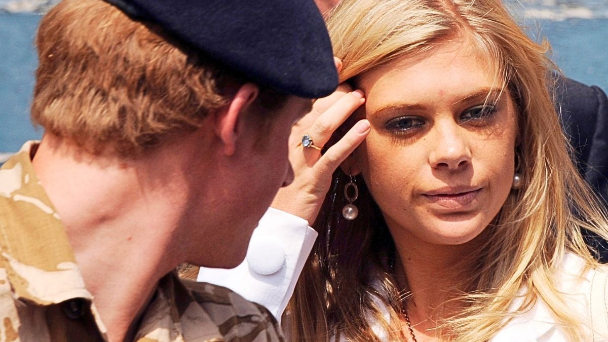 Prince Harry and girlfriend Chelsy Davy attend a service of remembrance and thanksgiving at the Holy Trinity Church on May 5 2008 in Windsor.