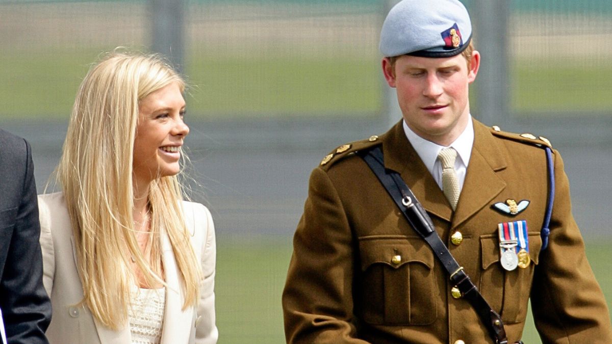 Chelsy Davy and boyfriend HRH Prince Harry attend Harry's Army Air Corps pilots course graduation ceremony at the Museum of Army Flying on May 7, 2010 in Andover, England.