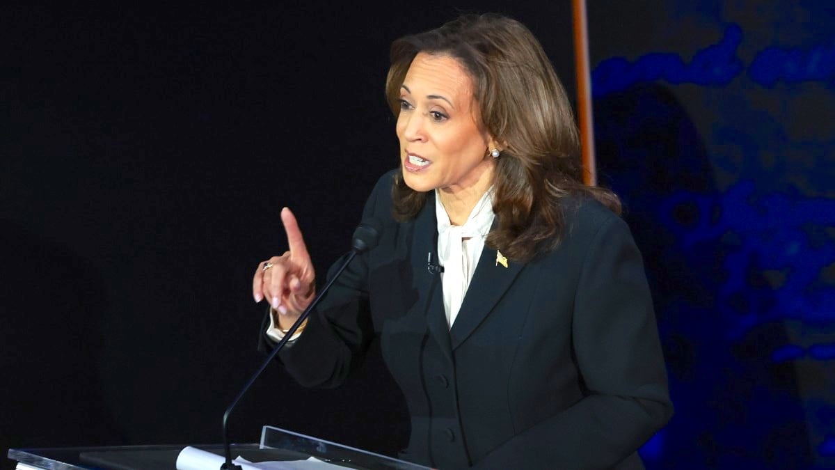 Kamala Harris, debates Republican presidential nominee, former U.S. president Donald Trump