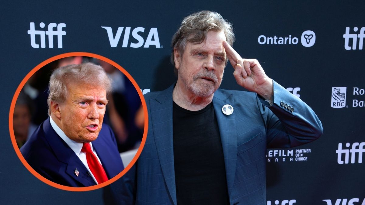 Mark Hamill attends the premiere of 'The Wild Robot' and Donald Trump talks with FOX News host Sean Hannity in the spin room