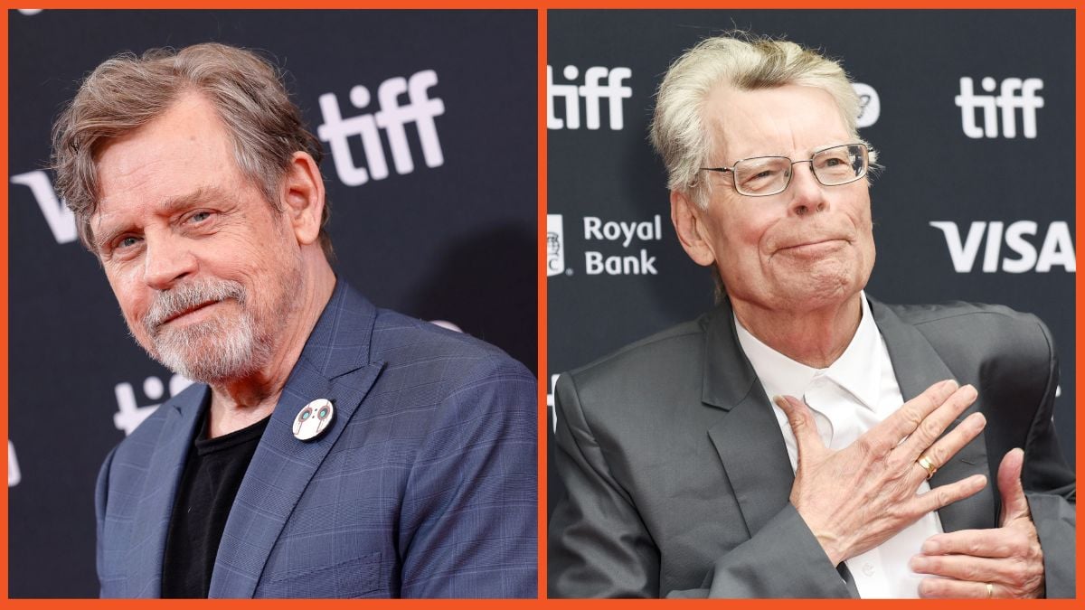 Mark Hamill attends the premiere of The Wild Robot during the 2024 Toronto International Film Festival and Stephen King attends the premiere of The Life of Chuck during the 2024 Toronto International Film Festival