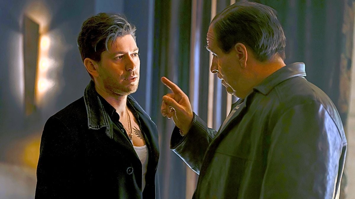 Michael Zegen and Colin Farrell in 'The Penguin'