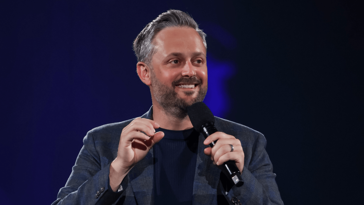 Nate Bargatze at the 2024 Robin Hood Benefit in New York City