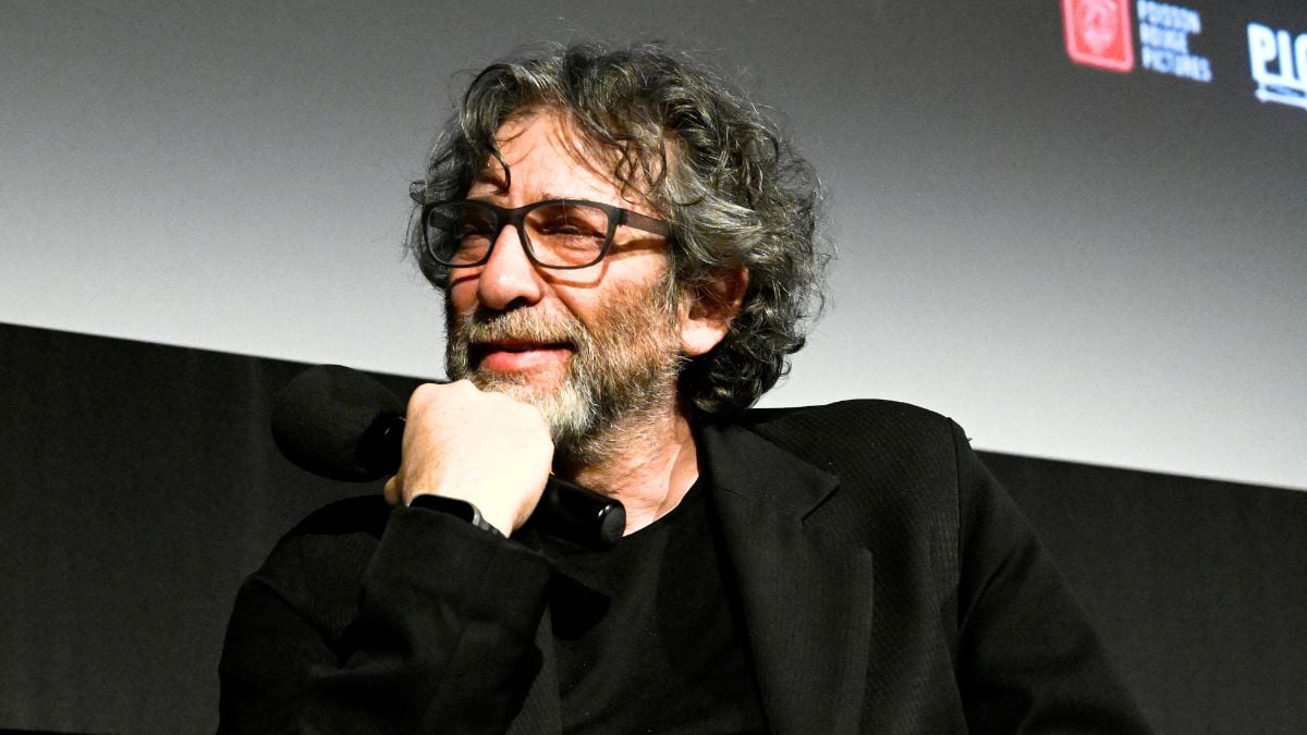 Neil Gaiman attends Frank Miller American Genius