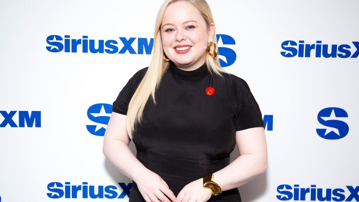 NEW YORK, NEW YORK - MAY 16: Nicola Coughlan visits SiriusXM Studios on May 16, 2024 in New York City. (Photo by Santiago Felipe/Getty Images)