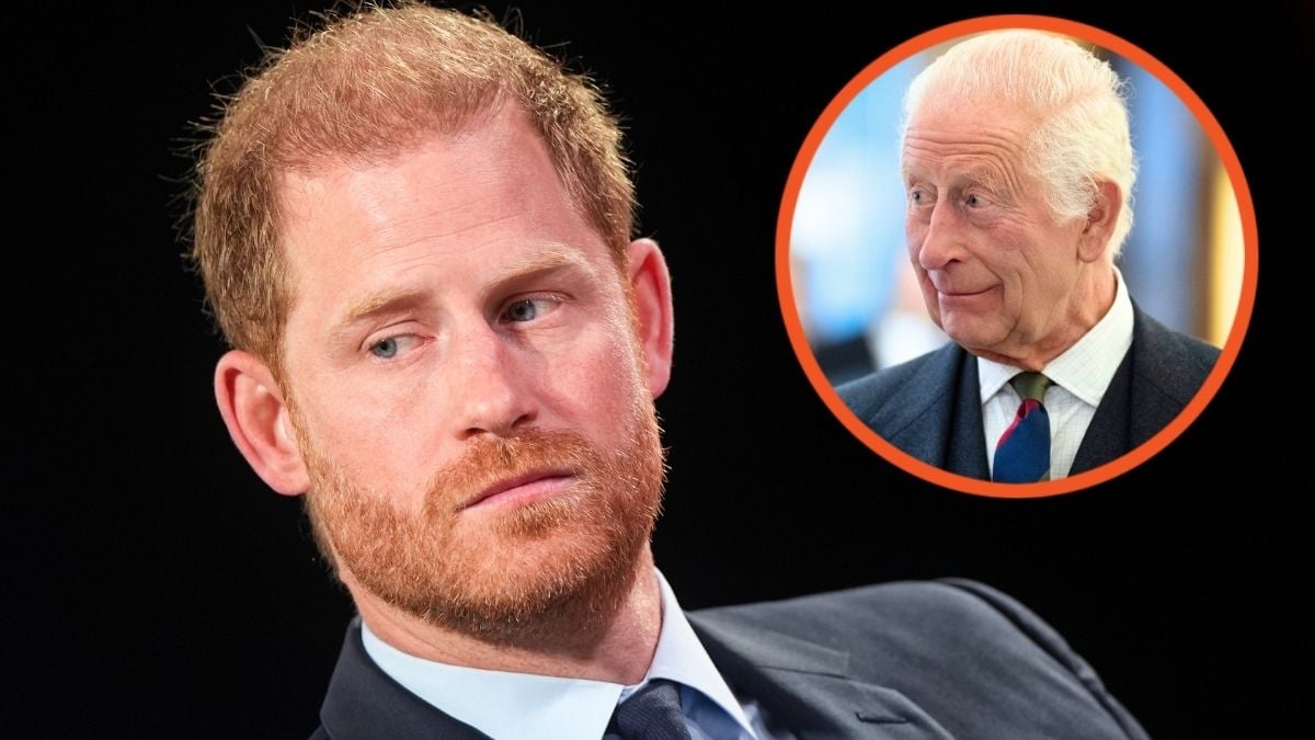 Prince Harry, Duke of Sussex attends the 2024 Concordia Annual Summit and Britain's King Charles III speaks to the local heroes, who were nominated to attend by their MSPs, following an event at the Scottish Parliament at Holyrood.