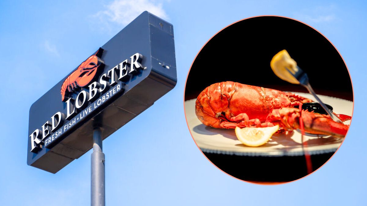 AUSTIN, TEXAS - MAY 20: The Red Lobster logo displayed near a Red Lobster restaurant on May 20, 2024 in Austin, Texas. Red Lobster has filed for Chapter 11 bankruptcy protection after a failed lease-back agreement and "endless shrimp" promotion backfired against company revenue. (Photo by Brandon Bell/Getty Images) AUSTIN, TEXAS - MAY 20: In this photo illustration, a cooked lobster is displayed on a plate at a Red Lobster restaurant on May 20, 2024 in Austin, Texas. Red Lobster has filed for Chapter 11 bankruptcy protection after a failed lease-back agreement and "endless shrimp" promotion backfired against company revenue. (Photo Illustration by Brandon Bell/Getty Images)