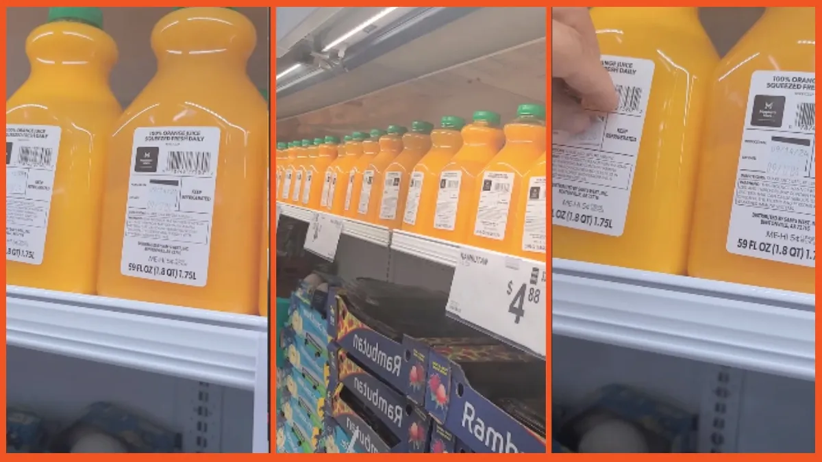 'Please beware': Sam's Club shopper exposes the store for selling old, expired orange juice in the sneakiest way