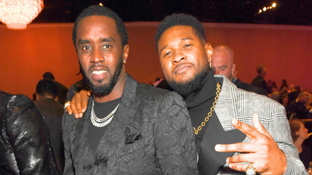 Sean 'Diddy' Combs and Usher attend the Pre-GRAMMY Gala and GRAMMY Salute to Industry Icons Honoring Sean "Diddy" Combs on January 25, 2020 in Beverly Hills, California.