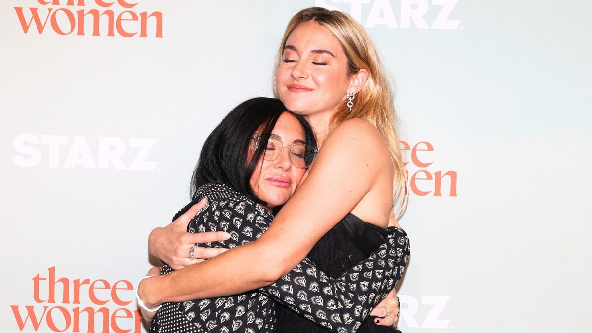 NEW YORK, NEW YORK - SEPTEMBER 09: Lisa Taddeo and Shailene Woodley attend STARZ's "Three Women" New York Premiere at The Times Center on September 09, 2024 in New York City. (Photo by Manoli Figetakis/Getty Images)