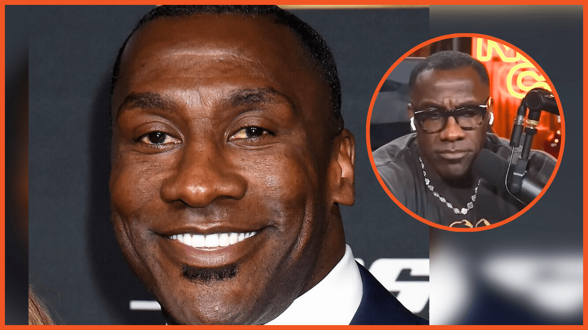 Shannon Sharpe headshot and Nightcap podcast composite