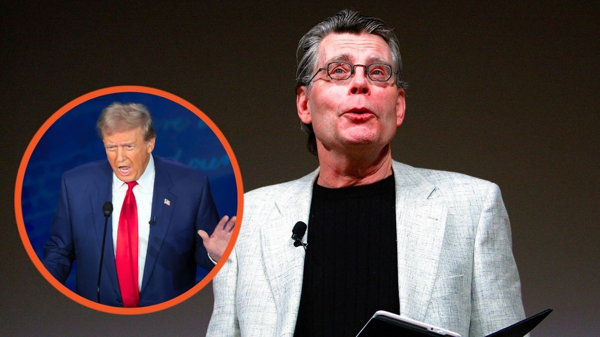 Stephen King reads from his new novella Ur at an unveiling event for the Amazon Kindle and Donald Trump debates Democratic presidential nominee, U.S. Vice President Kamala Harris