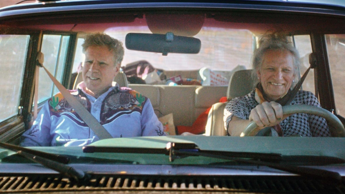 Will Ferrell and Harper Steele ride in a car together