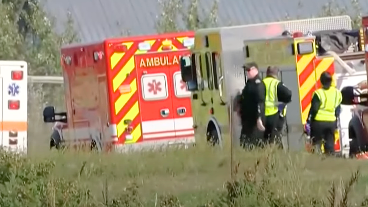 EMTs respond to Wisconsin apple orchard near Eau Claire.