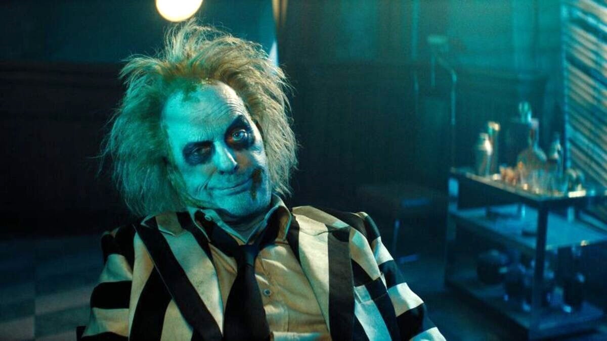 Michael Keaton in Beetlejuice Beetlejuice