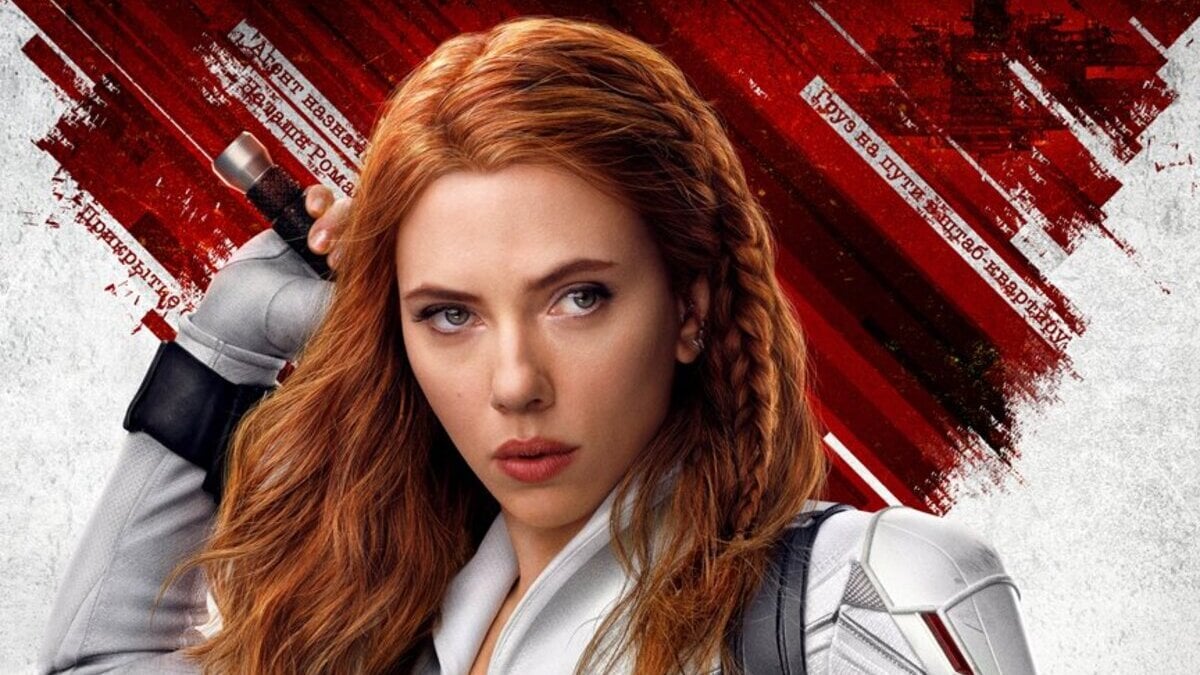 Scarlett Johansson dons Nat's white suit in cropped Black Widow character poster