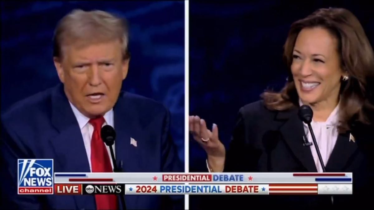 Donald Trump and Kamala Harris