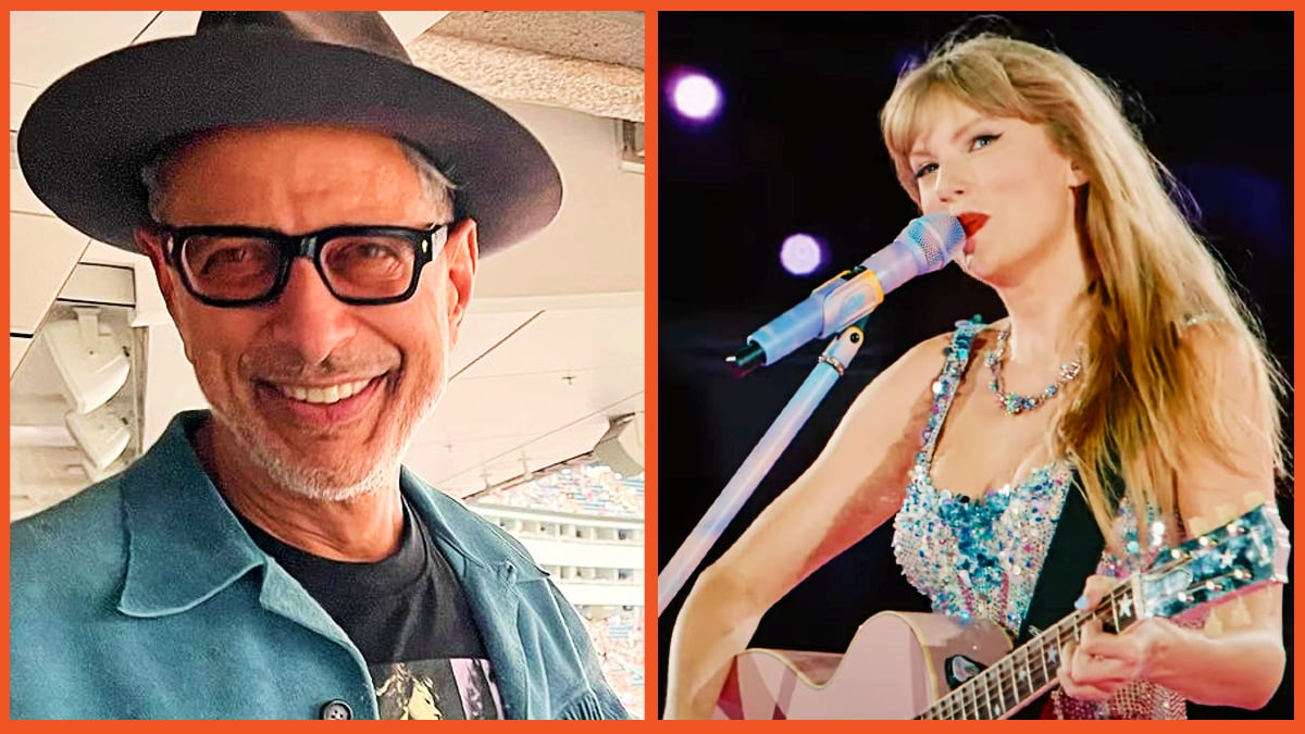 Jeff Goldblum at the Eras Tour and Taylor Swift performing "Lover"