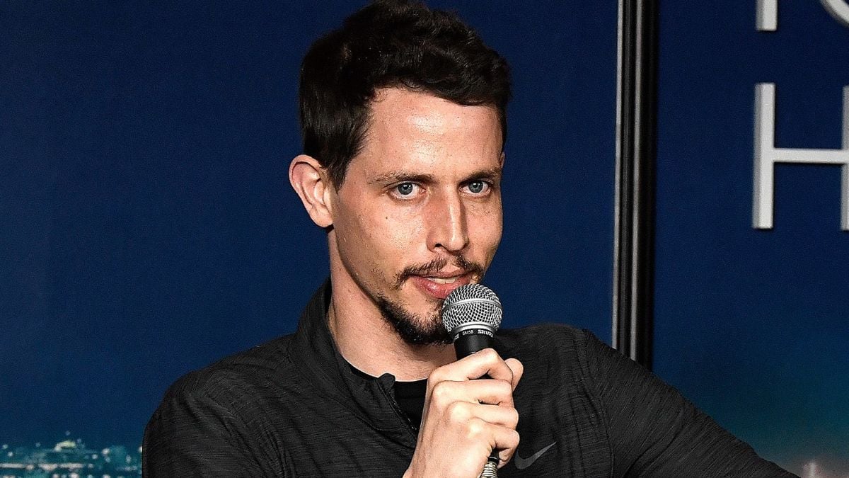 Comedian Tony Hinchcliffe performs during his appearance at The Ice House Comedy Club