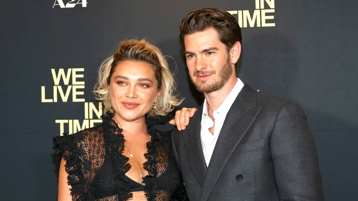 Florence Pugh and Andrew Garfield attend A24's We Live in Time New York Screening