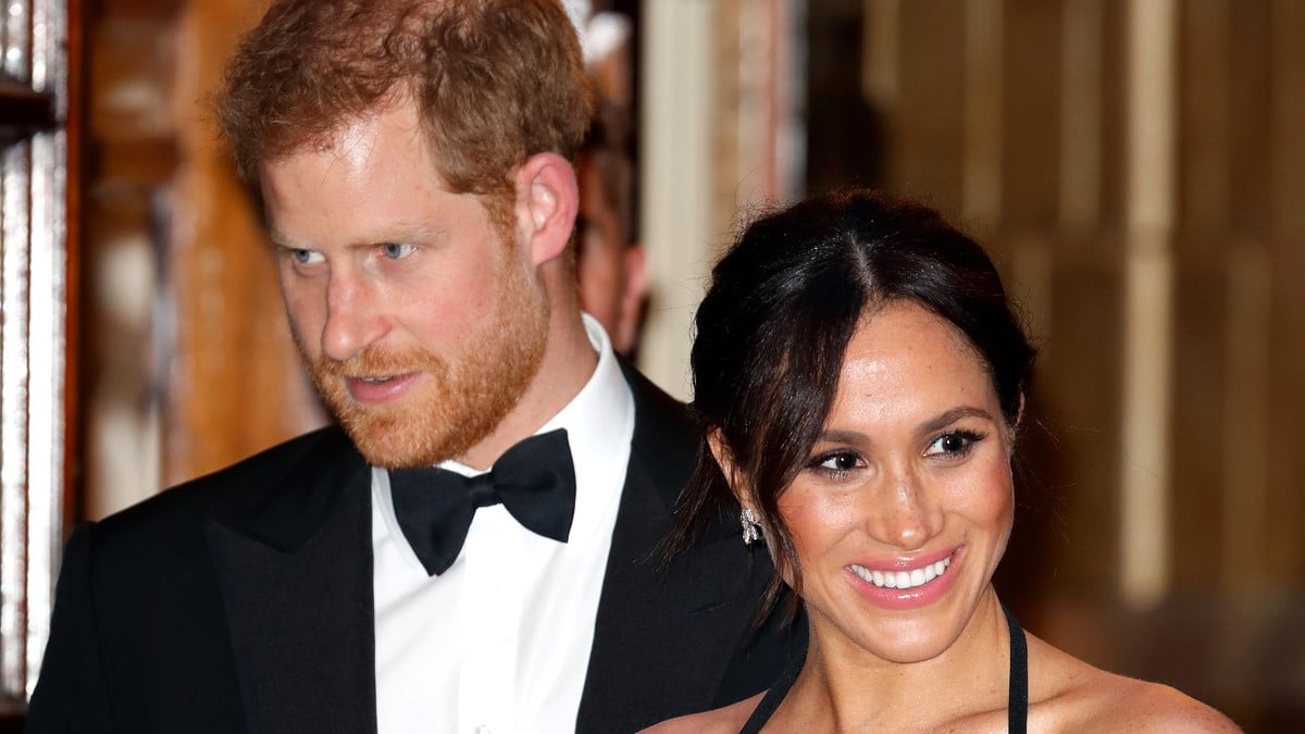 Meghan, Duchess of Sussex and Prince Harry, Duke of Sussex attend The Royal Variety Performance 2018 at the London Palladium on November 19, 2018 in London, England