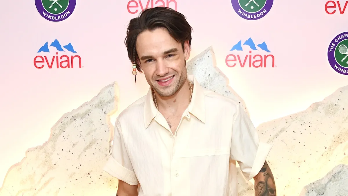 LONDON, ENGLAND - JULY 12: Liam Payne poses in the evian VIP Suite At Wimbledon 2023 on July 12, 2023 in London, England.