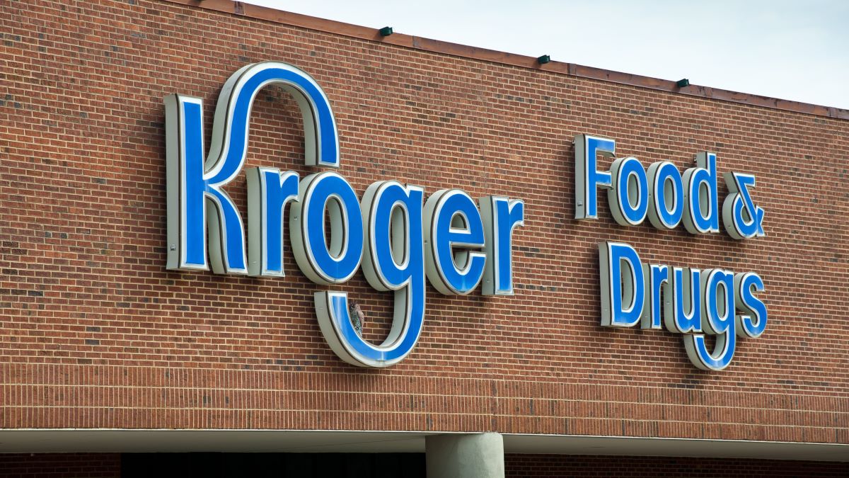 Kroger Supermarket Signage - stock photo