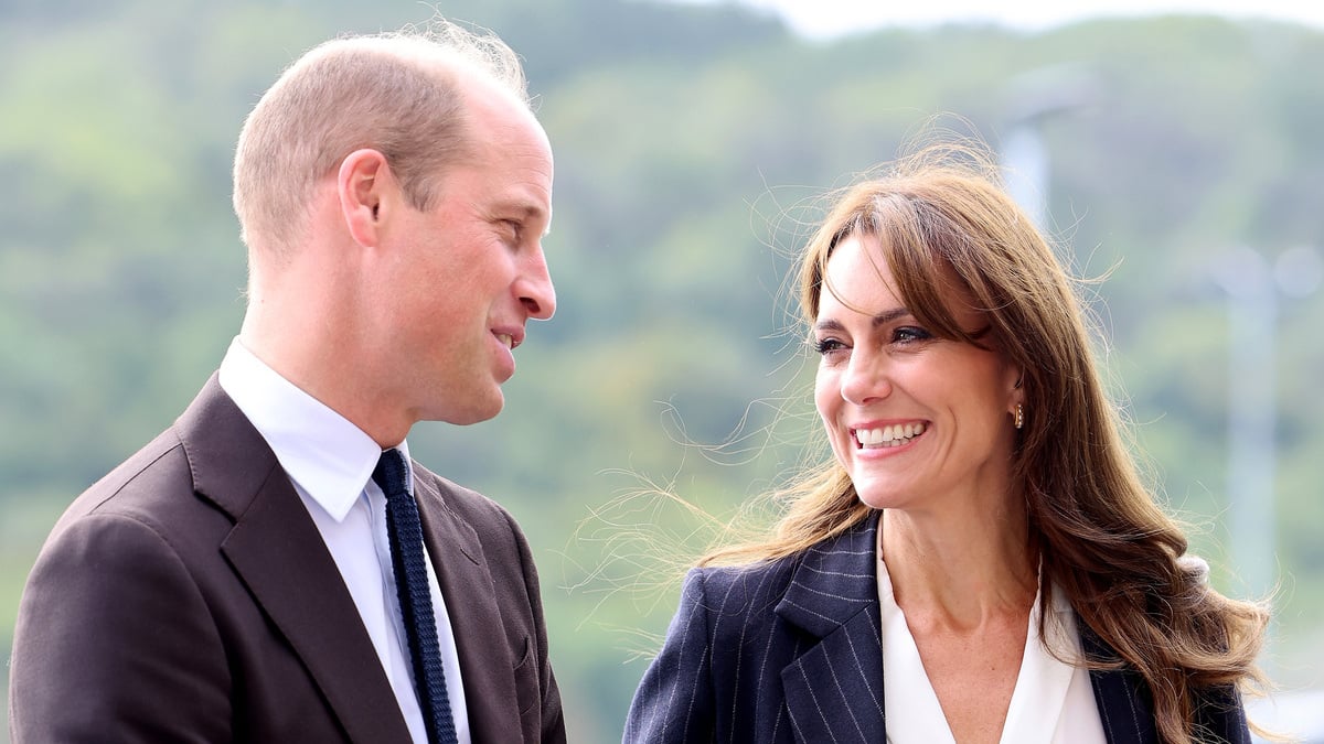 CARDIFF, WALES - OCTOBER 03: Prince William, Prince of Wales and Catherine, Princess of Wales visit Fitzalan High School as they celebrate the beginning of Black History Month on October 03, 2023 in Cardiff, Wales. In celebration of the 75th anniversary of the arrival of HMT Empire Windrush, the Prince and Princess of Wales will hear from pupils about the work they have been doing around black history.