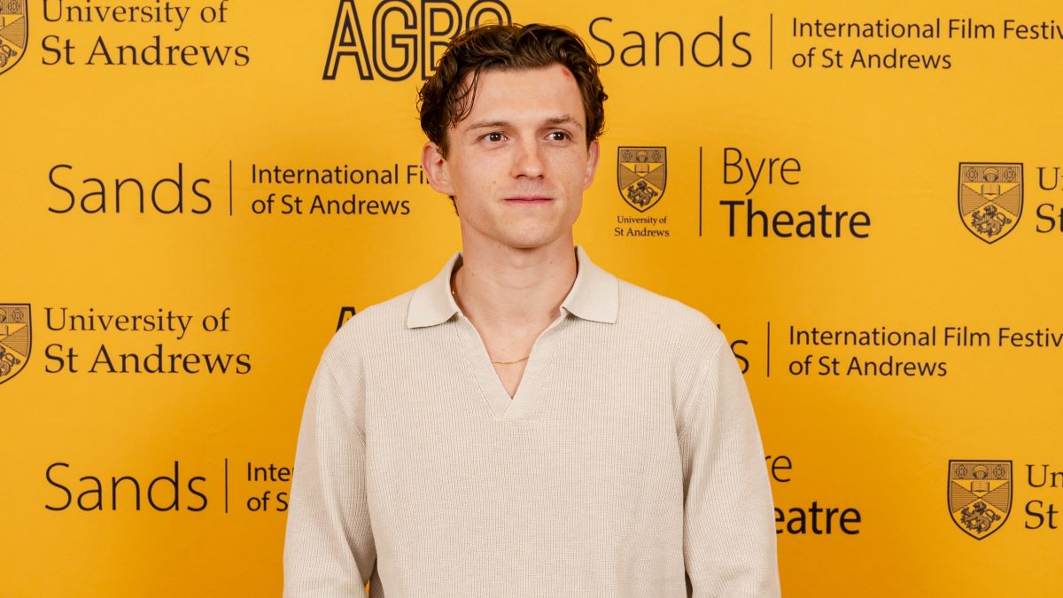 Tom Holland attends the Opening Night of the Sands: International Film Festival of St Andrews on April 19, 2024 in St Andrews, Scotland. (Photo by Euan Cherry/Getty Images for University of St Andrews )