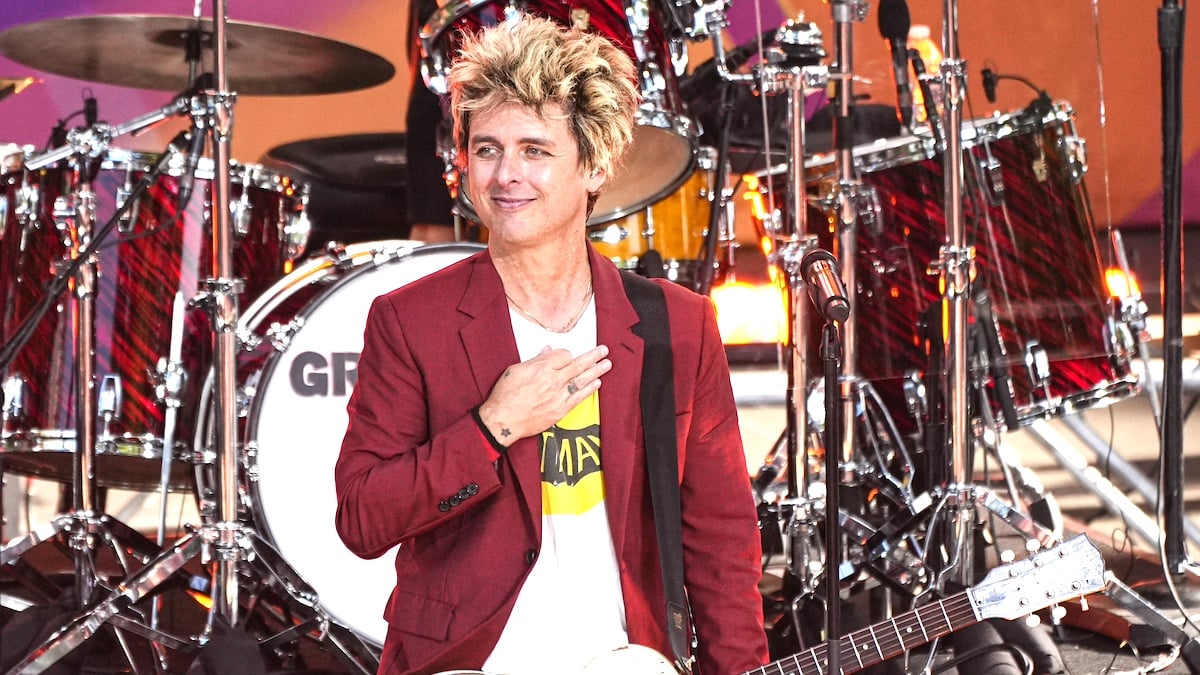 NEW YORK, NEW YORK - JULY 26: Billie Joe Armstrong of Green Day performs On ABC's "Good Morning America" at Rumsey Playfield, Central Park on July 26, 2024 in New York City.