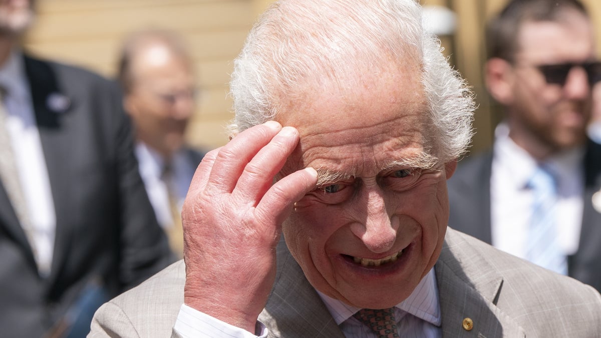 SYDNEY, AUSTRALIA - OCTOBER 20: King Charles III leaves after attending an event to celebrate the Bicentenary of the Legislative Council at NSW Parliament House on October 20, 2024 in Sydney, Australia. The King's visit to Australia will be his first as Monarch, and CHOGM in Samoa will be his first as Head of the Commonwealth.