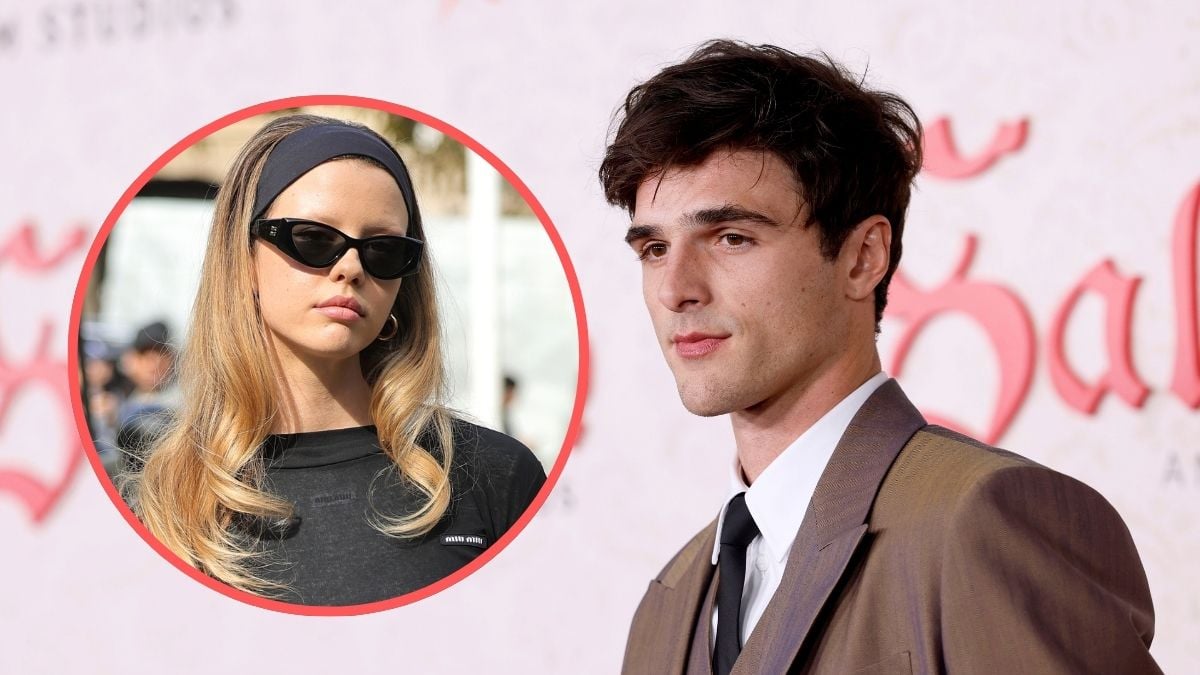 Jacob Elordi attends the Los Angeles Premiere Of MGM's "Saltburn" at The Theatre at Ace Hotel on November 14, 2023 in Los Angeles, California./Mia Goth attends the Miu Miu Womenswear Spring/Summer 2024 show as part of Paris Fashion Week on October 03, 2023 in Paris, France.