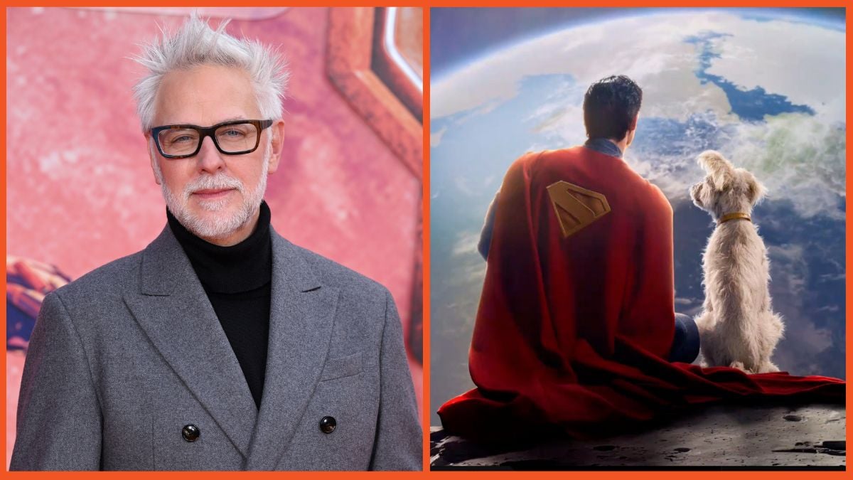 James Gunn attends the Guardians Of The Galaxy Vol. 3 European Gala Event and first look image of Superman movie