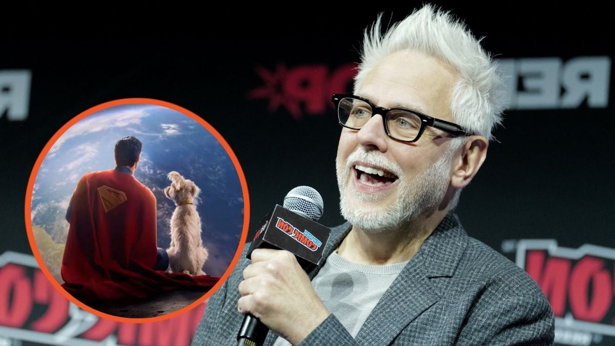 James Gunn speaks at the DC Studios Creature Commandos panel during New York Comic Con